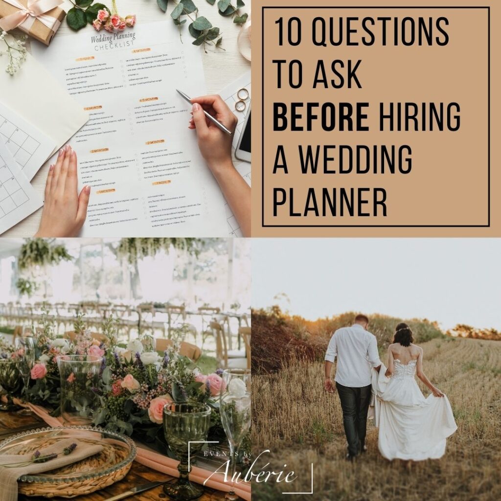 10 questions to ask before hiring a wedding planner
