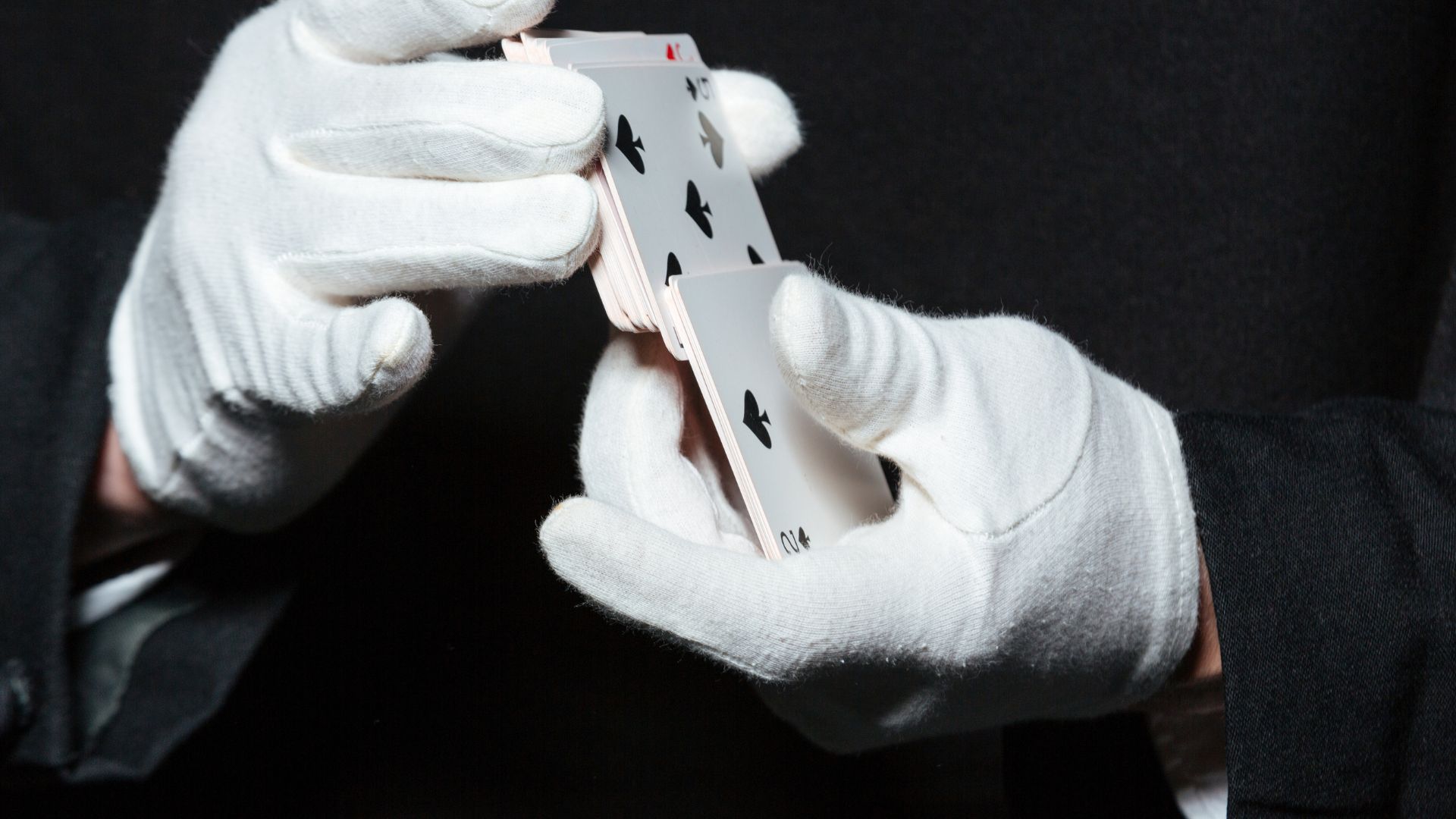 magician doing card tricks